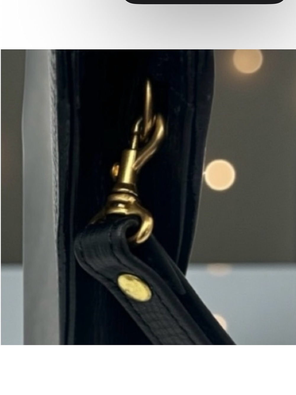 CoA Burberry Vintage Black Leather Clutch Bag - Picture 8 of 8